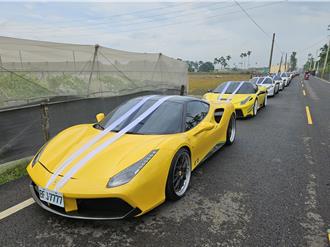 好壯觀！屏東角頭「鴨頭」公祭    51輛逾7億超跑將馬路當展場  