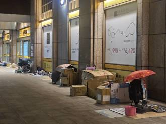 直擊》北車街友紙箱築牆睡整排！她深夜暖送pizza「淚曝心聲」