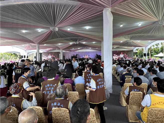 國民黨立院黨團總召傅崐萁母親追思公祭。（王志偉攝）