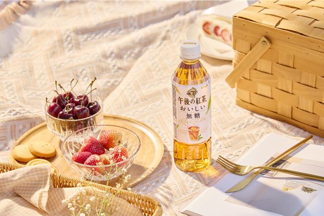 「KIRIN午后红茶」标榜拥有清新香气与丰醇美味，味道清爽无负担。（台湾麒麟提供／朱世凯台北传真）