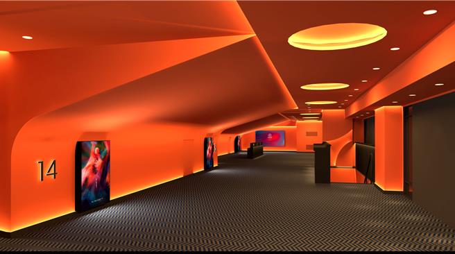 金馬X威秀聯名影廳3D空間示意圖。（金馬提供）