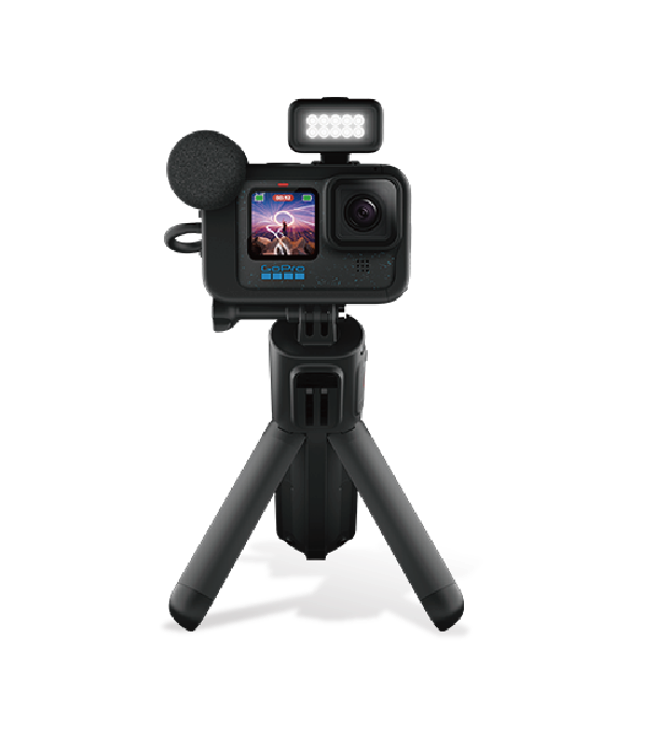 GOPRO HERO12創作者套組，優惠價1萬9980 元，贈 RODE Wireless Me 1對1無線麥克風。（三創生活提供）