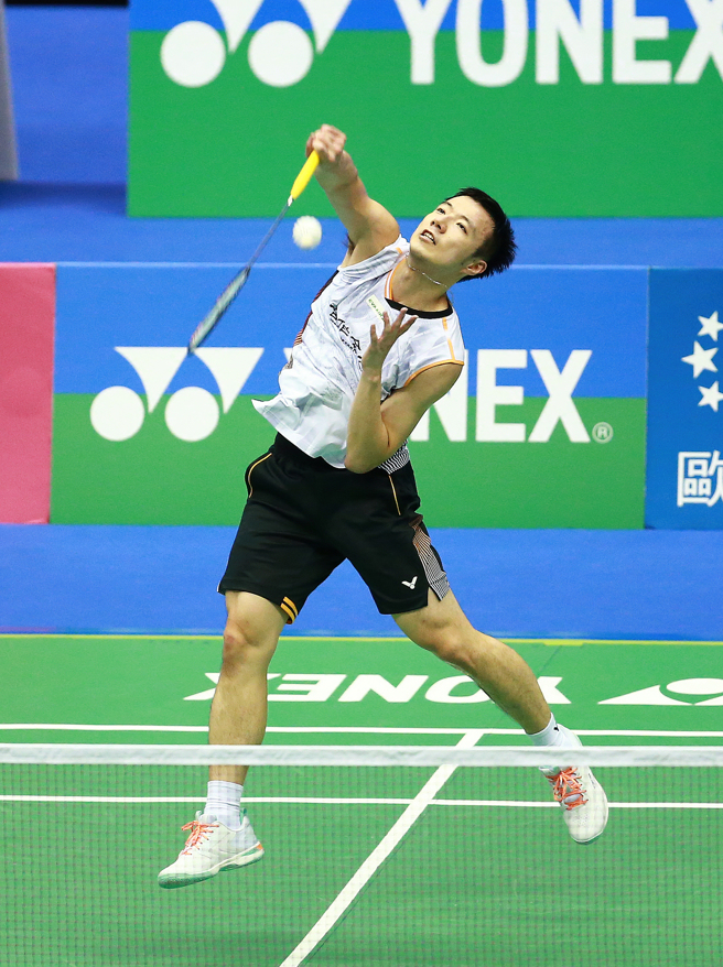 王子維晉級2024台北羽球公開賽男單16強。（陳信翰攝）
