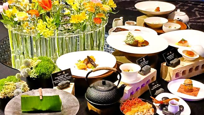 為期2天的「Best of Sustainable Asia」餐會，來自泰、菲、新加坡3地永續餐廳的主廚，演繹9道式套餐，透過精湛廚廚藝向地球致敬。(陳韻萍攝)