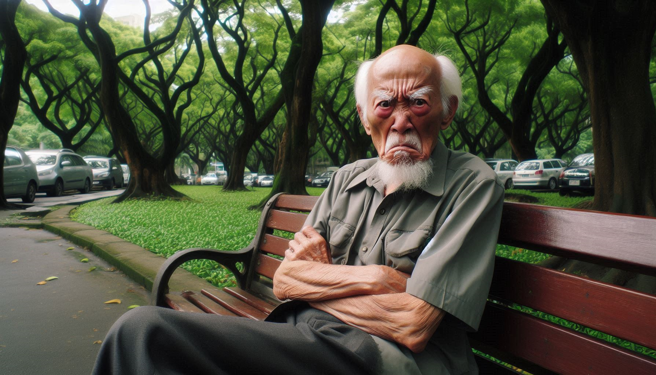 有名歐洲人表示，一些台灣老人對寵物的態度很粗魯。（示意圖／AI生成）