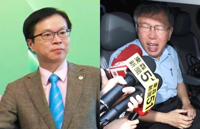 曾任陈时中2022竞办发言人的罗浚晅(左)，为柯文哲(右)代替台大医学院跟社会道歉。（合成图／陈时中竞总提供、资料照）