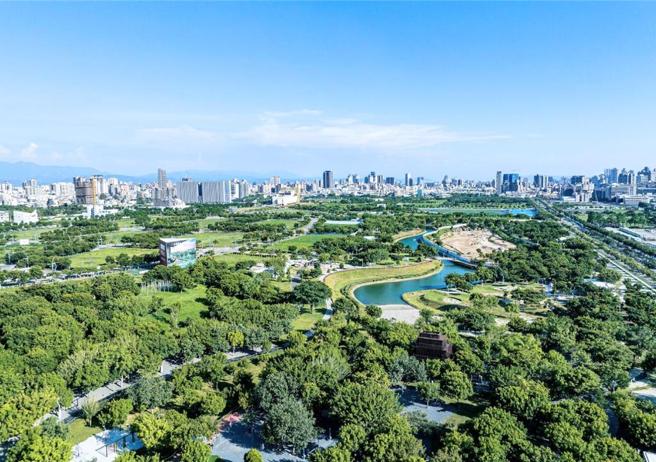 坐拥逾500亿重大建设加持的水湳经贸园区，磁吸大批开发商抢进插旗推案。图／业者提供