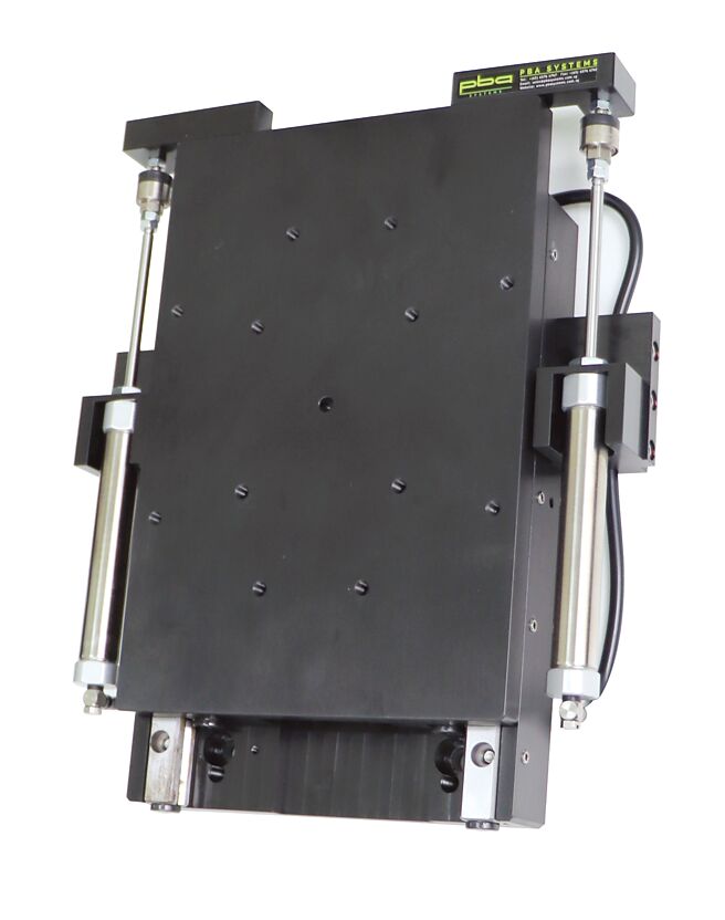 碧绿威自动化今年推出的Z轴高精度定位滑台。图／业者提供