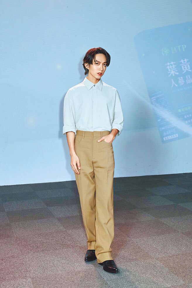 林宥嘉3日出席代言記者會，打造帥氣造型。   （品牌提供）