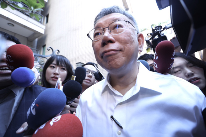 台北市前市长柯文哲（见图）。（资料照/陈俊吉摄）