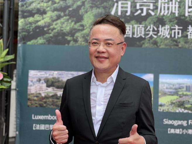 林聪麟表示，高雄国际机场未来运量目标达1650万人次，将促进产业投资。图／蔡惠芳