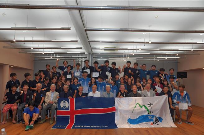 中山大学帆船队师生赴日本大阪大学移地训练交流，两校师生联谊交流建立深厚情谊。（中山大学提供／郭良杰高雄传真）