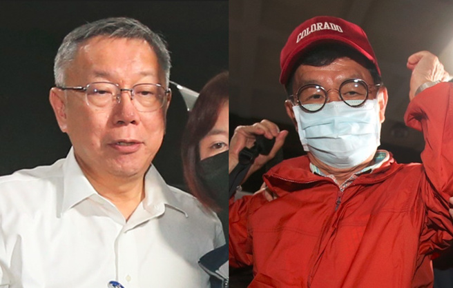 第一次开羁押庭，彭振声(右)遭羁押禁见。柯文哲(左)却无保请回，林智群认为检方太急于主攻收贿罪。（合成图／资料照）