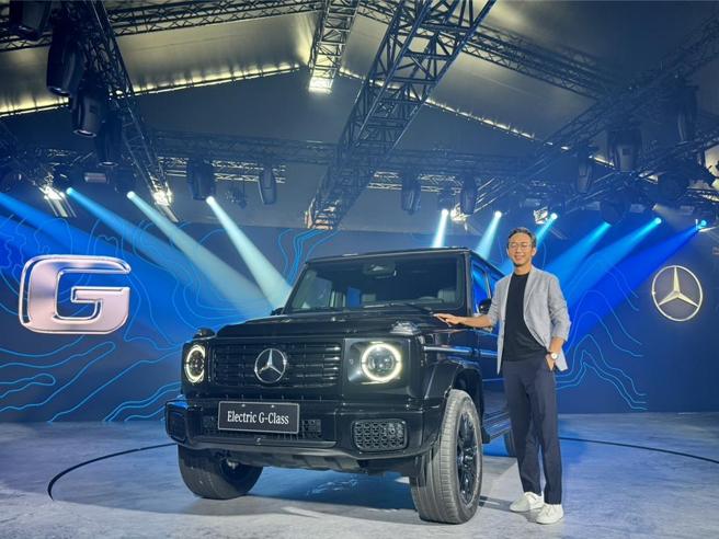 台湾宾士总裁金恩中出席全新G-Class发表会。图／陈慜蔚