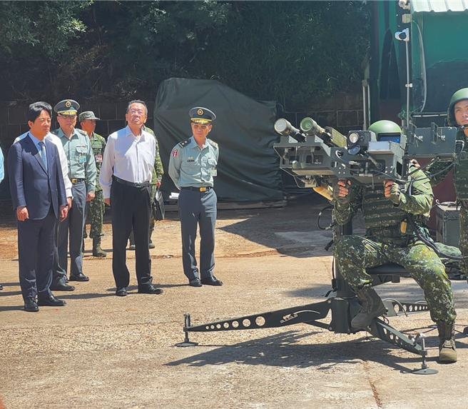 賴清德總統今日赴澎湖勗勉澎湖地區部隊，國防部長顧立雄也全程陪同參與。（游念育攝）