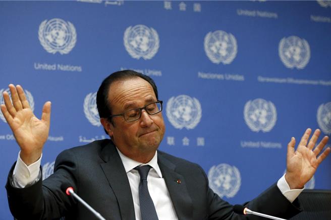 法國前總統歐蘭德5日表示，不排除再度參加法國總統選舉。（路透社）