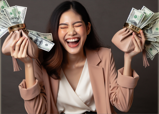 10月是秋收季節，鼠、龍、馬、豬4生肖將有好運到，投資、理財容易賺到錢。（示意圖：AI生成）