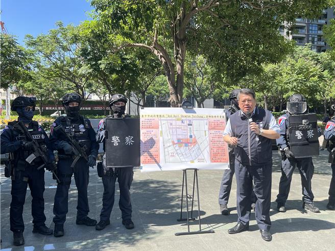 Red Bull Showrun Taichung將於9月28日登場，當天會場周邊預計聚集超過3萬人，將部署超過1500名警力。（林欣儀攝）