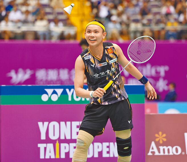 戴資穎繼續享受主場最後一舞的滋味，順利挺進女單8強。（中華羽協提供）