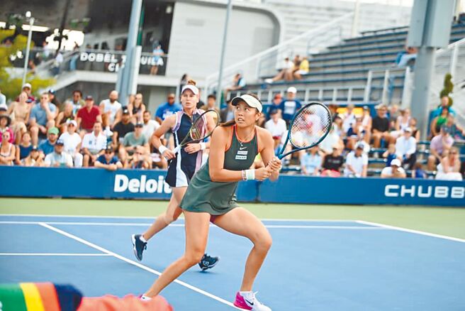 詹皓晴今年美網雖於女雙4強止步，但已締造個人美網最佳成績，並達成四大賽都進過準決賽的里程碑。（劉雪貞提供）