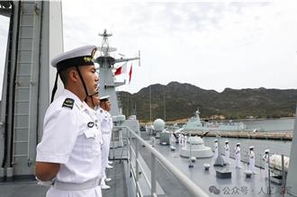 大陸海軍艦艇編隊技術停靠金蘭港   越方舉行隆重歡迎儀式