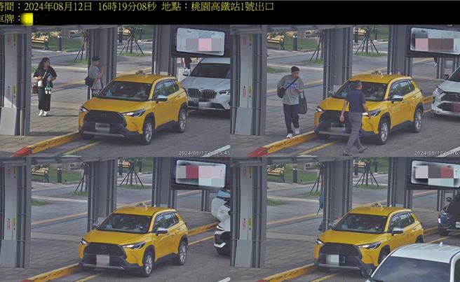 高铁桃园站除原建置「违规停车侦测科技执法设备」外，加设「前置摄影镜头」拍摄「前车牌」，与5、6月相比，7、8月平均每日取缔46.5件，违规情形上升69％。（警方提供）