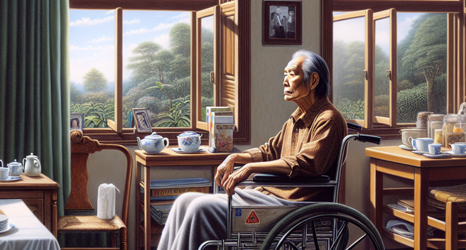 蘇姓男子不滿遭護理師推坐著輪椅的他去撞牆，竟拿剪刀狠刺她，被判拘役50天，可易科罰金，全案定讞。。（示意圖、與本案無關／AI生成）