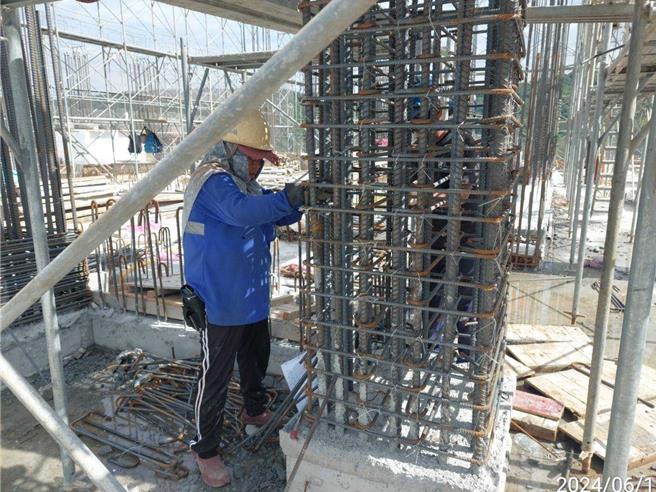 圖為培英社宅施工狀況。（圖／台北市政府）