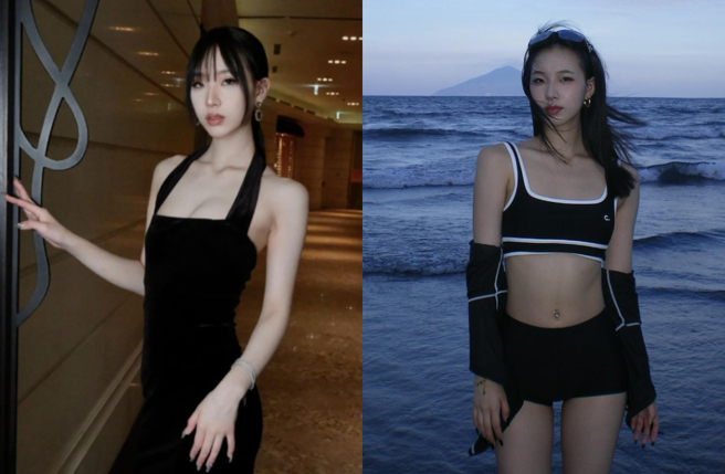 Elly赴美留学晒海边仙照。（图／IG@polarbearelly）