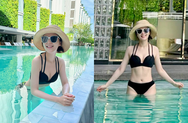 杨小黎罕晒比基尼辣照。（图／脸书 杨小黎 Shiauli Yang）