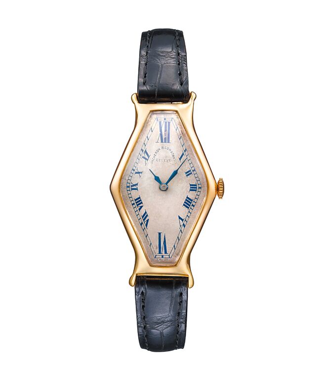 江詩丹頓1918年菱形腕表，十分獨特。（Vacheron Constantin提供）