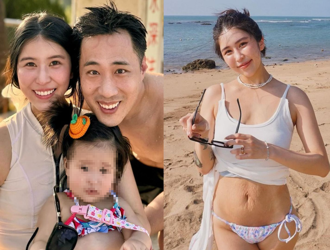 余祥銓妻比基尼辣照「肚皮紋路」全被拍　霸氣喊：又怎樣