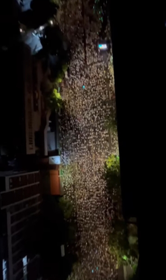 小草集结挺柯空拍影片曝光 馆长吐8字涌来3千多则留言