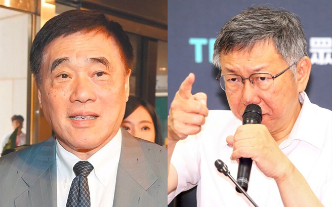 游淑慧直呼，全世界被柯文哲(右)整得最惨的人，应该就是前市长郝龙斌(左)。（合成图／示意图／资料照）