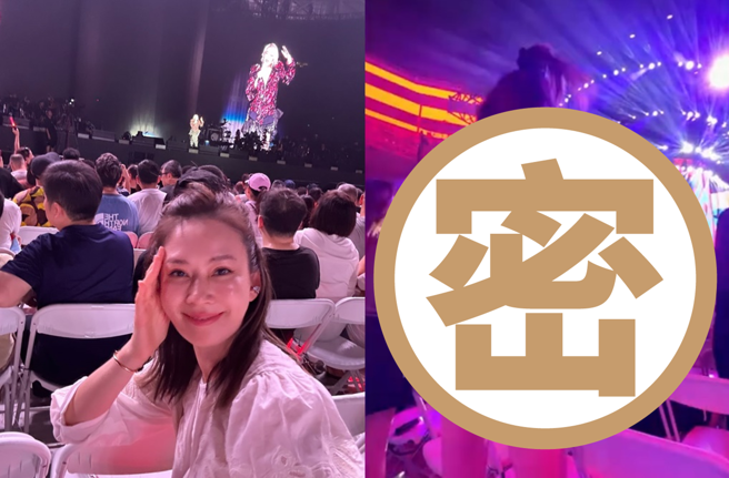 Melody在张惠妹演唱会上热舞。（图／翻摄自Melody 小红书）