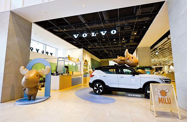 VOLVO以北歐幸運星MILU打造MILU FIKA期間限定咖啡館。圖／業者提供