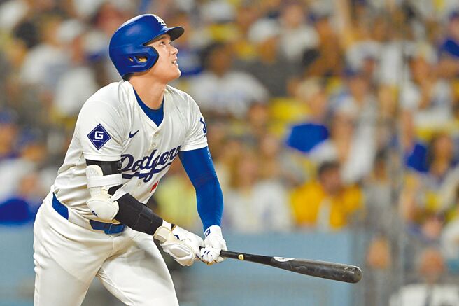 道奇隊日籍球星大谷翔平7日敲出9月首轟，目前累積「45轟、46盜」。（路透）