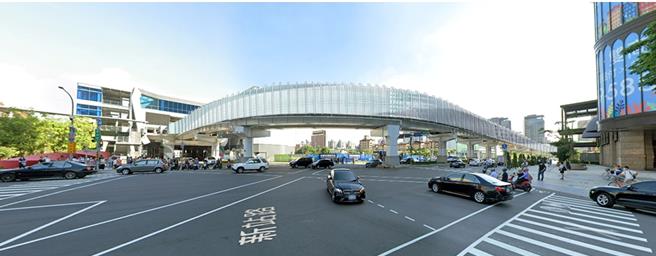 贴模以「洋流交匯・生生不息」设计理念呈现。（新北市捷运局提供）