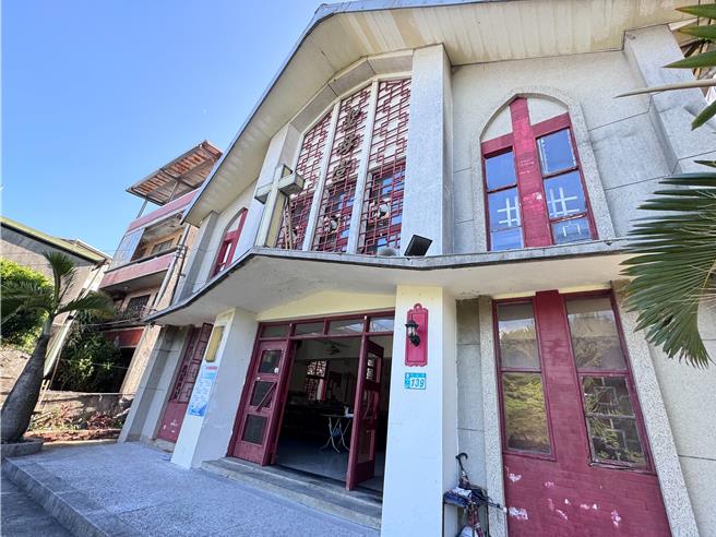 淡水天主堂外观。（民眾提供）