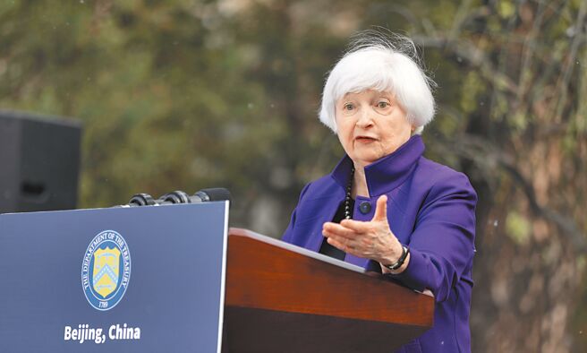 美國財政部長葉倫7日表示，可能很快會和中國副總理何立峰再次會面。（中新社）