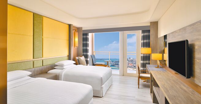 澎湖福朋喜来登酒店豪华侧港景房赠超人气行程。（澎湖福朋喜来登酒店提供）