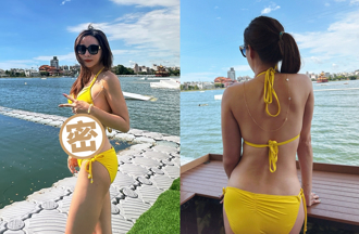 前主播張宇穿比基尼秀水蛇腰　屁屁形狀全露網驚：不像生過小孩
