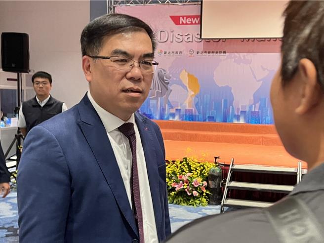 环境部长彭启明今出席「2024新北市灾害管理研讨会」。（王扬杰摄）