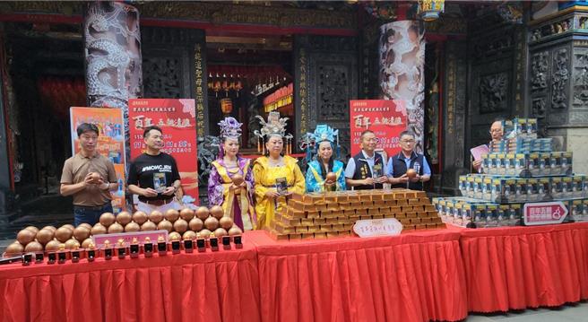 慈濟宮今天為活動宣傳。（李京昇攝）