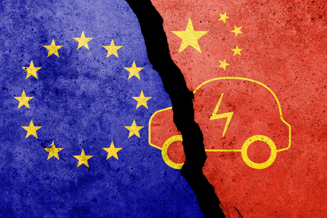 中国重申愿与欧盟展开对话，缓解电动车贸易摩擦。（示意图：shutterstock／达志）