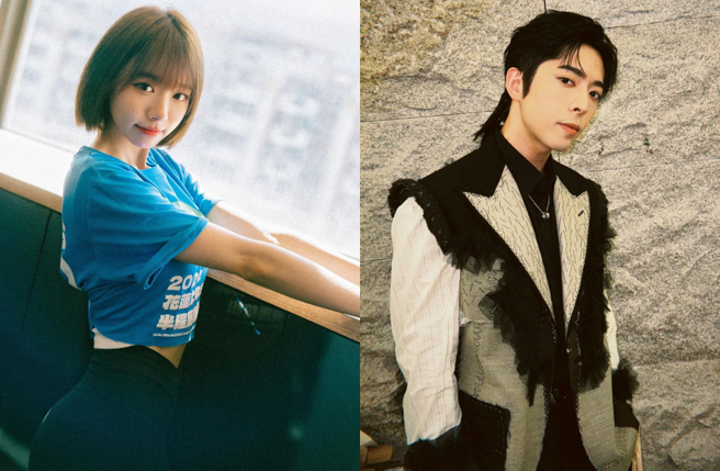 吕爵安（右）坦承对林明祯有好感。（图／IG@minchen333、edanlui）