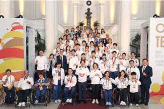 接见巴黎帕运英雄 赖清德：持续挹注资源 提供最完善支持