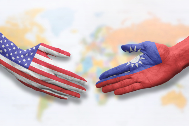 美通过《2023年台湾衝突吓阻法案》，赖清德表示，民主同盟国家透过具体行动，一同撑起「民主保护伞」。(示意图/Shutterstock)