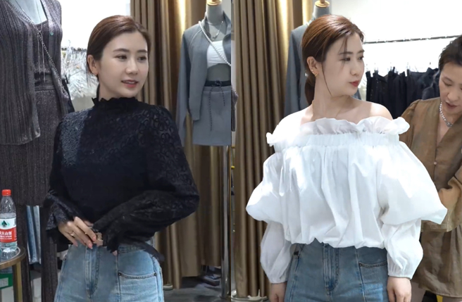 福原爱试穿2件新战袍。（图／微博 福原爱AiFukuhara）