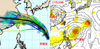 貝碧佳今轉中颱 路徑「很接近台灣」周末炸雨到中秋節